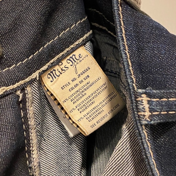 Miss Me JP4656S Dark Wash Skinny Jeans Size 27 - Picture 10 of 16